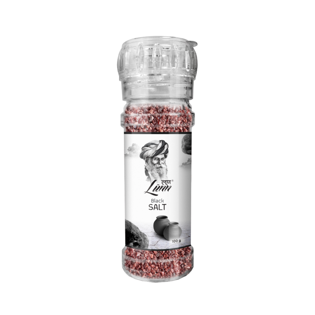 LUNN GRINDER BLACK SALT PET 200G